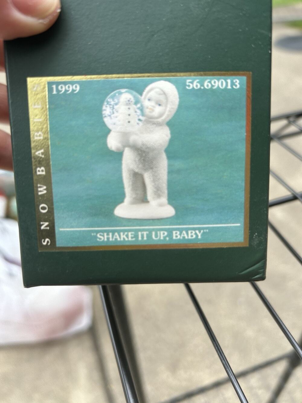 Vintage 1999 Department 56 Snowbabies Shake it Up Baby NIB